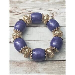 Vintage Bracelet / Bangle Chunky Stretch Bracelet